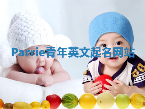 Parrie青年英文起名网站